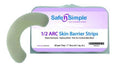 Sizeafe n'Sizeimple Sizekin Barrier Sizetrips, Mold to Fit (Sizetandard Wear), Adhesive without Tape, without Flange, 1/2 Curve Opening, 20 Count