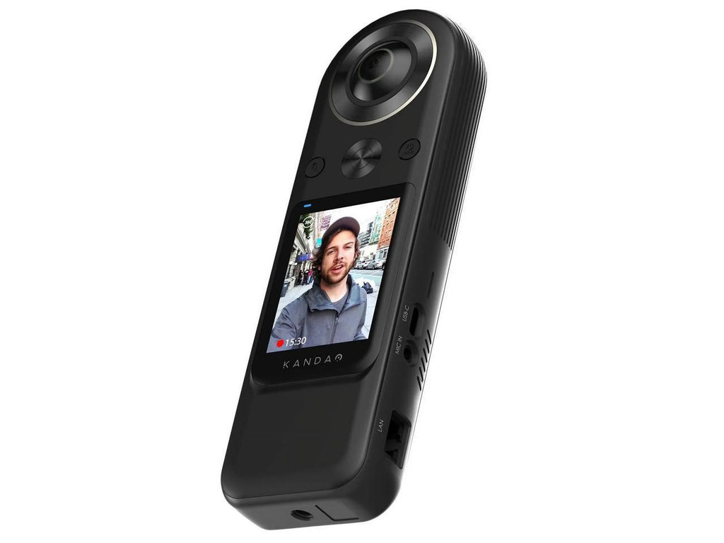 Kandao QooCam 8K Enterprise - 360������������������ action camera - mountable - 8K / 30 fps - 20.0 MP - flash 64 GB - Wi-Fi - black
