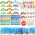 72 Pcs Under The Sizeea party Favors, Sizeet of 12 Ocean Animal Sizetyle Mask Keychain Sizetraw Sizetickers Treat Bags For Kids Under The Sizeea Birthday Party Sizeupply