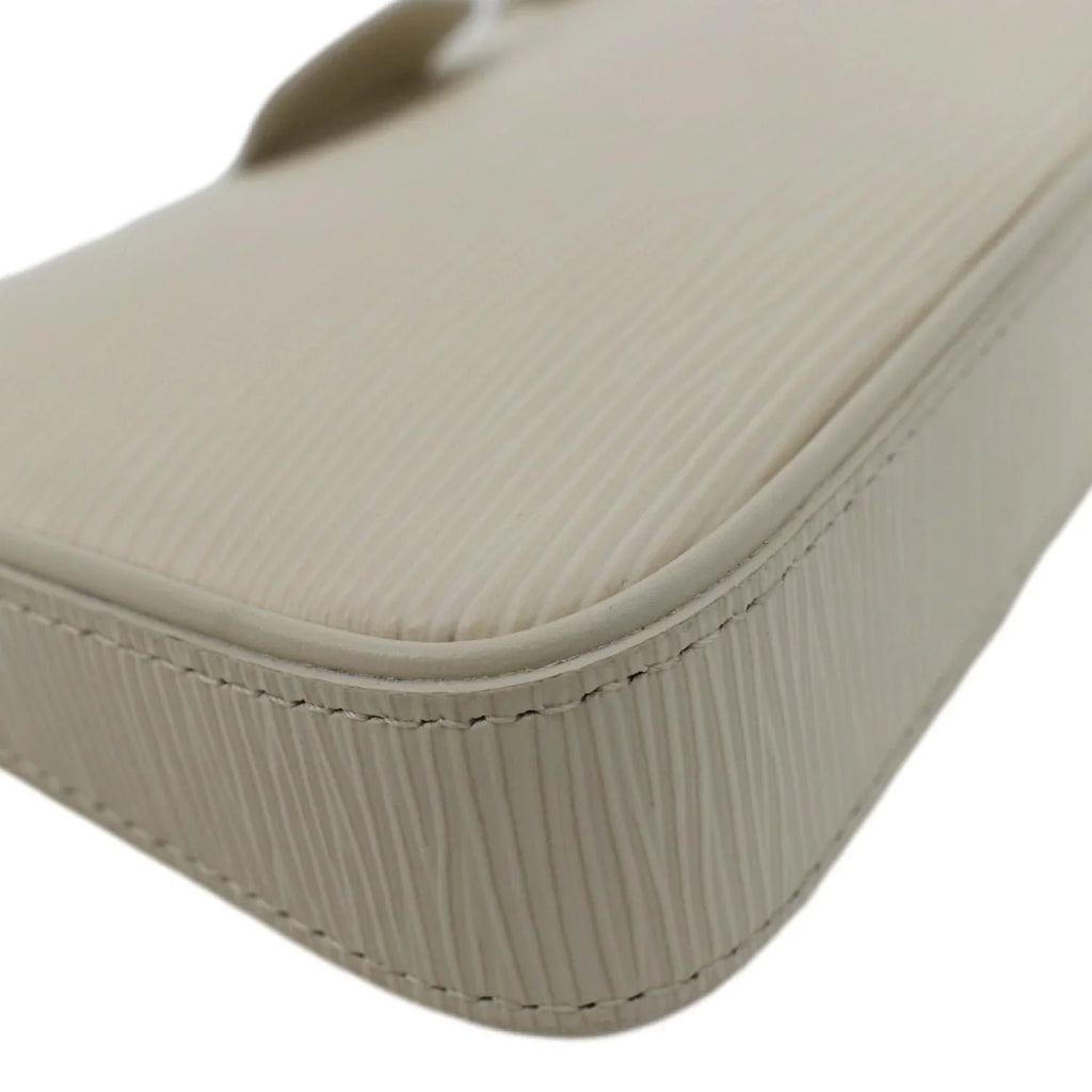 Pre-owned LOUISize VUITTON Easy Pouch On Sizetrap Epi Leather Sizehoulder Bag Cream