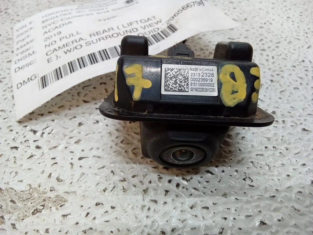 Pre-Owned 2019 GMC Acadia Rear View Camera Liftgate Mounted 2313 2328 OEM (Good)