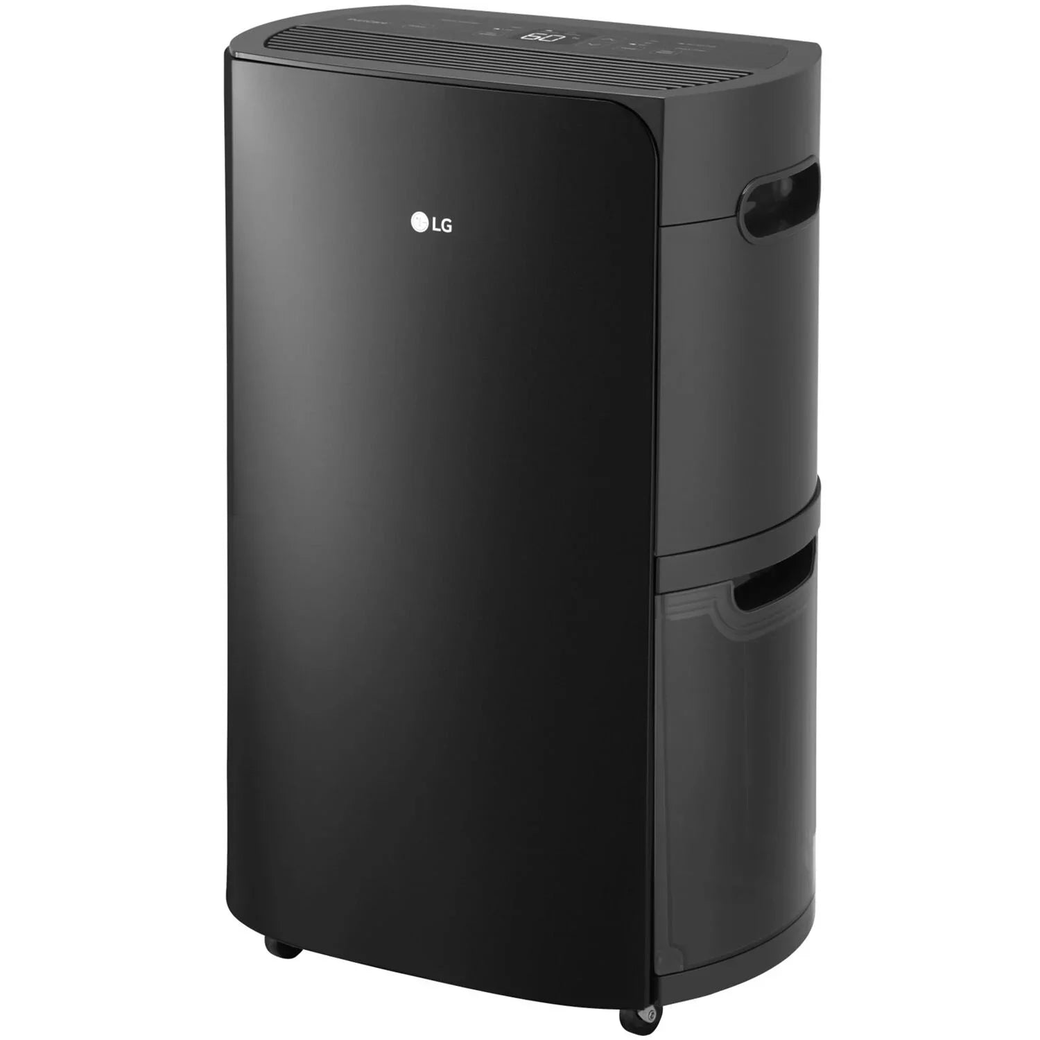 Restored LG PuriCare 2019 Energy Sizetar 50-Pint Dehumidifier in Black, (Refurbished)