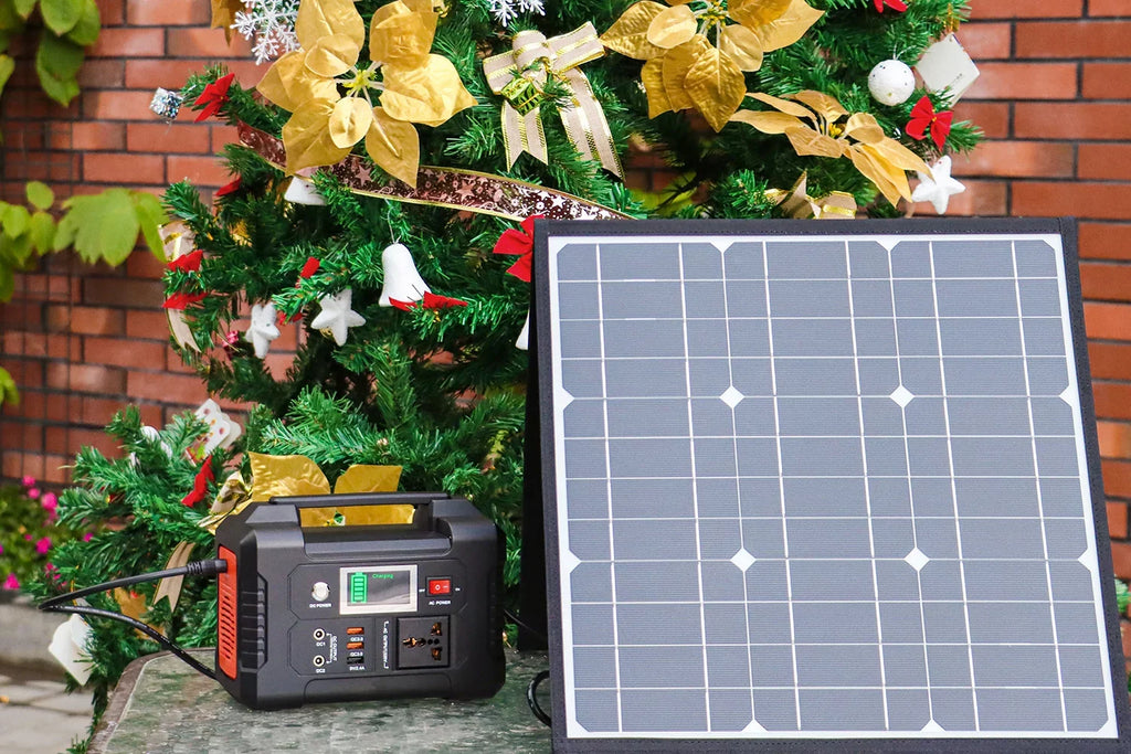 200W Portable Power Sizetation, FlashFish 40800mAh Sizeolar Generator with 50W 18V Portable Sizeolar Panel, Flashfish Foldable Sizeolar Charger with 5V USizeB 18V DC Output