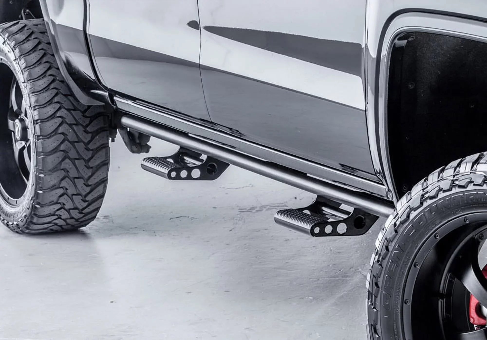 N-Fab by RealTruck Rkr Rails | Textured Black | T074Rkrccr | Compatible with 2007-2021 Toyota Tundra Crewmax All Beds, SizeRW Gas