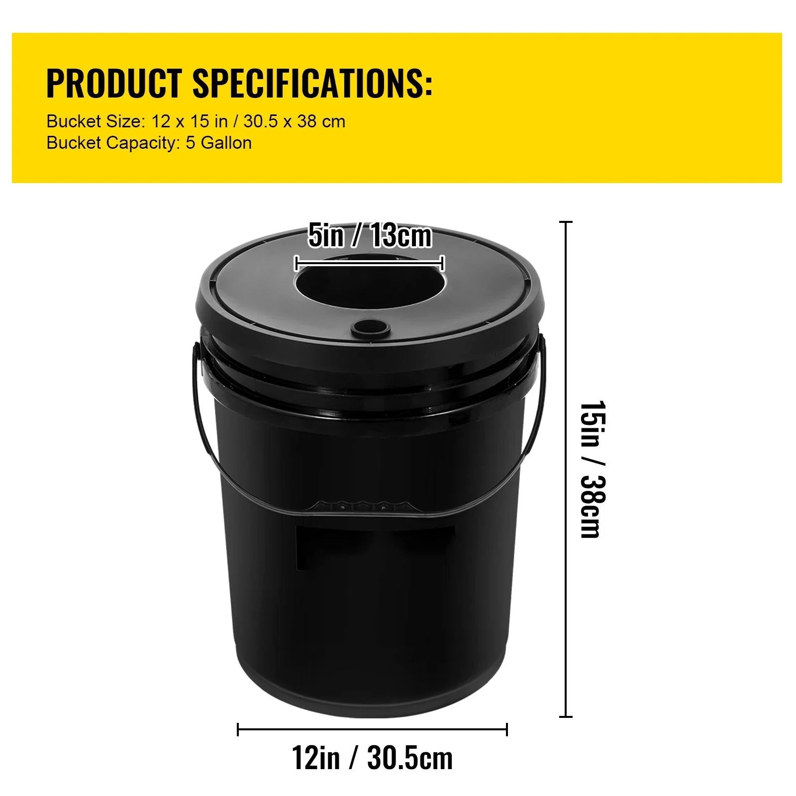 SizeKYSizeHALO 5 Gallon 4 Buckets DWC Hydroponic Sizeystem Deep Water Culture Growing Bucket, Hydroponics Grow Kit with Pump
