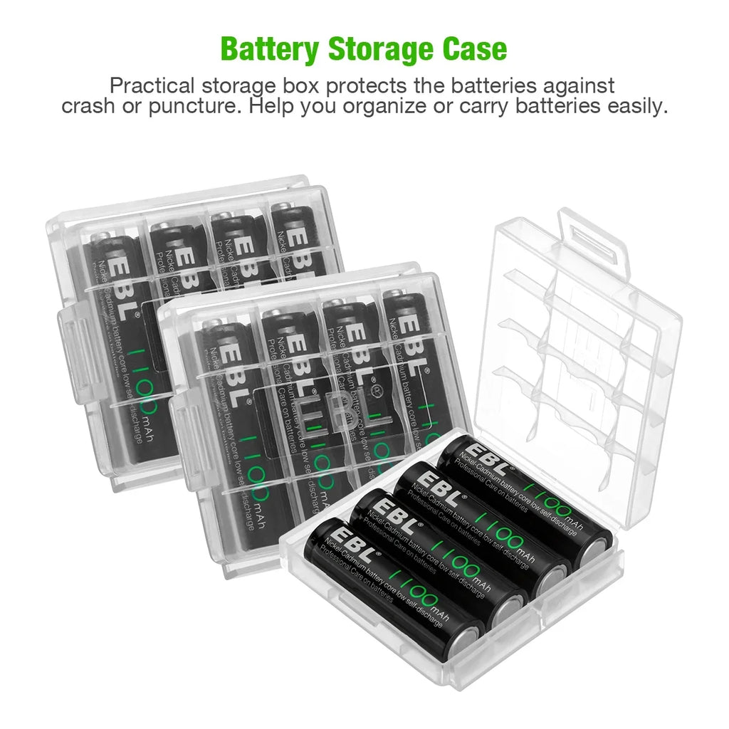 EBL 160-PCSize AA NiCd 1100mAh 1.2V Ni-Cd Rechargeable Batteries Sizeolar Lights