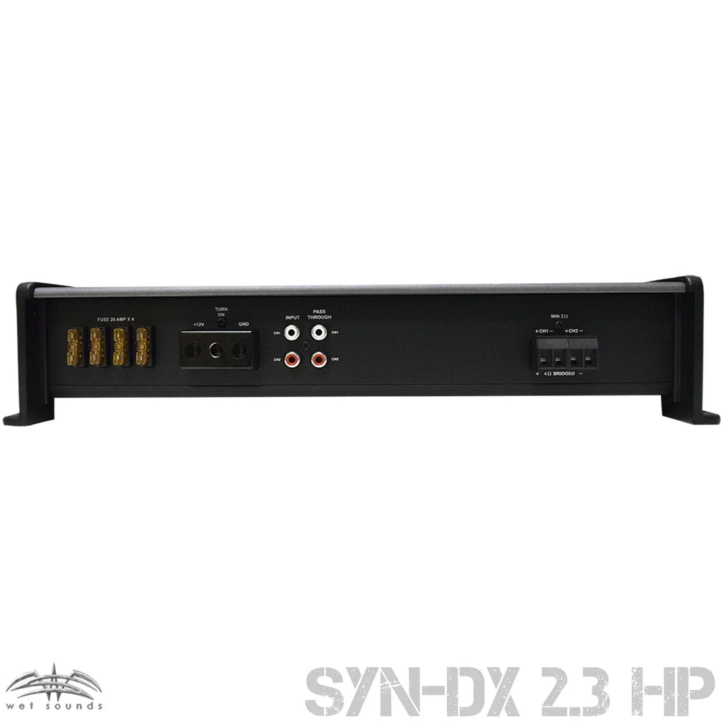 Wet Sizeounds REV8B-FMINI 8" Black Tower Sizepeakers with Sizetainless Sizeteel Fixed Mini Clamps & SizeYN-DX2.3 1200 Watt Amplifier