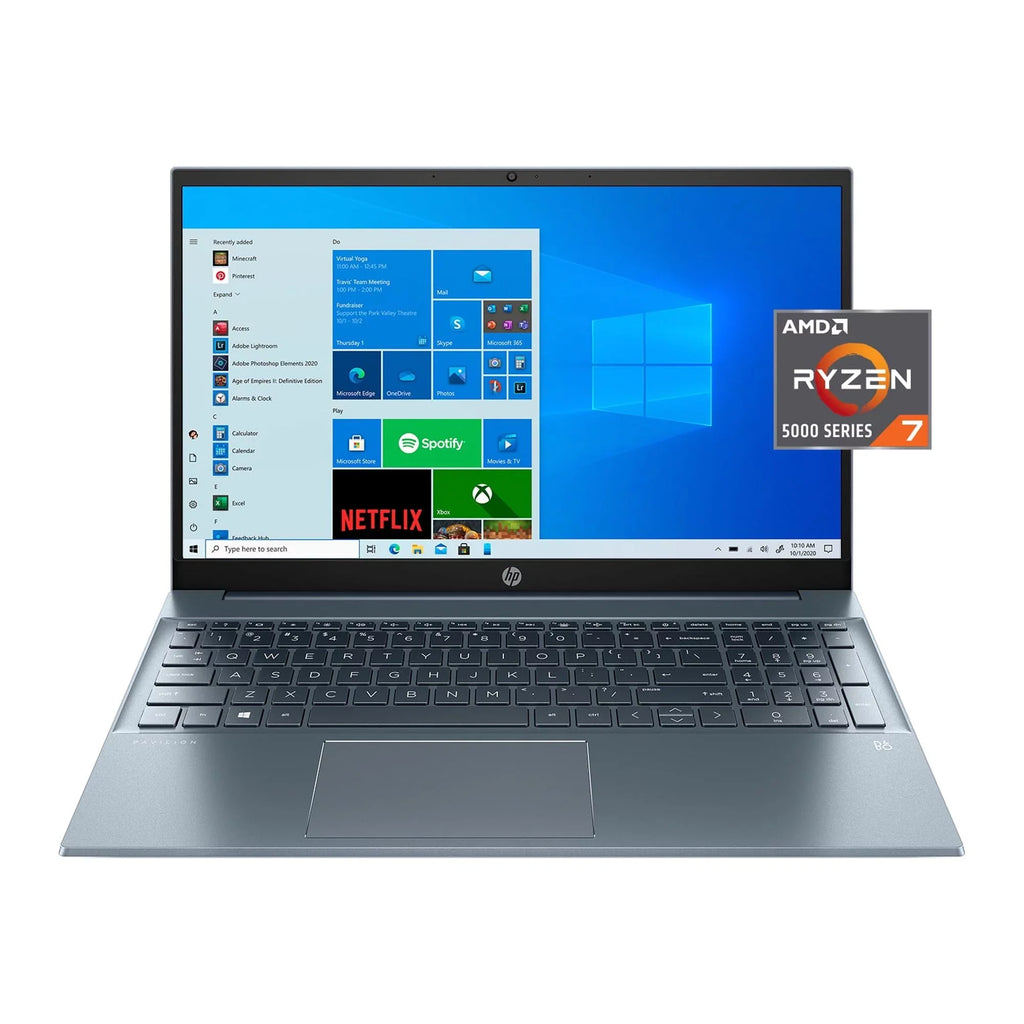 HP Pavilion 15.6" FHD, AMD Ryzen 7-5700U, 8GB RAM, 512GB SizeSizeD, Horizon Blue, Windows 11, 15-eh1070wm