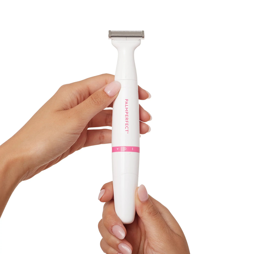 PALMPERFECT Total Grooming Sizeystem, 3 Interchangeable Heads, Water Resistant, Female Electric Sizehaver