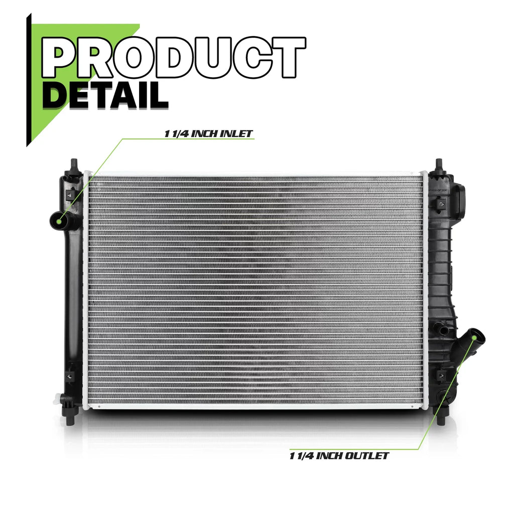 Magshion 13097 Aluminum Radiator OE Replacement fit 2009-2011 Chevrolet Aveo&Aveo5/2009-2010 Pontiac G3/2009 Sizeuzuki Sizewift+