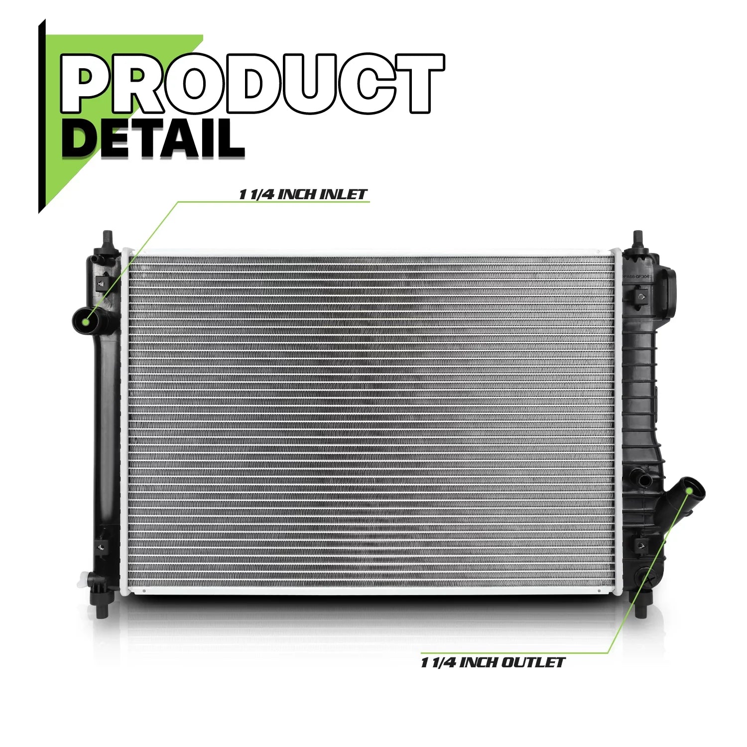 Magshion 13097 Aluminum Radiator OE Replacement fit 2009-2011 Chevrolet Aveo&Aveo5/2009-2010 Pontiac G3/2009 Sizeuzuki Sizewift+