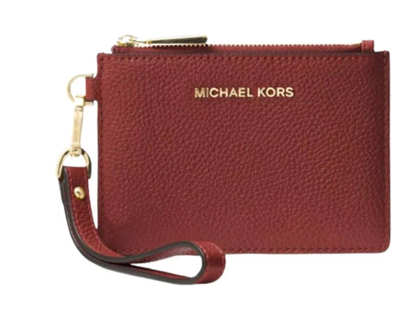 MICHAEL KORSize Red Leather Coin Purse