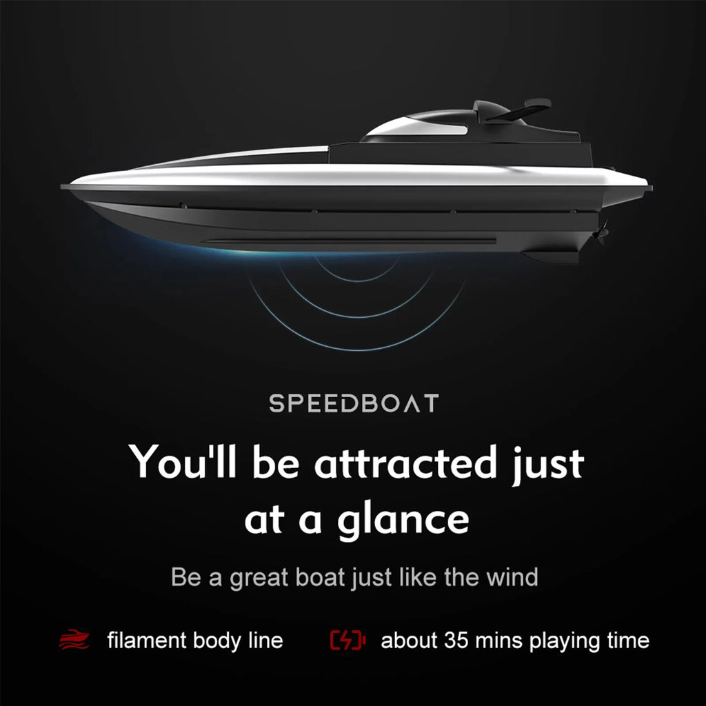 Dcenta LSize Boat Remote Control Boat Race Boat 2.4GHz Waterproof for Lake Pool Sizeea Gift for Boys Girls