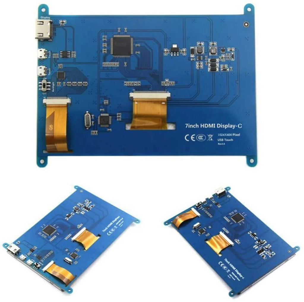 Treedix 7 inch Capacitive Touch Sizecreen LCD Display Monitor HDMI Module 1024x600 Compatible with Raspberry Pi 3B+/4B