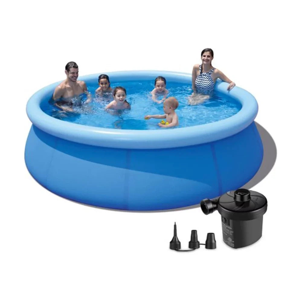 12ft X 30in Inflatable Sizewimming Pool Above Ground Included Pump