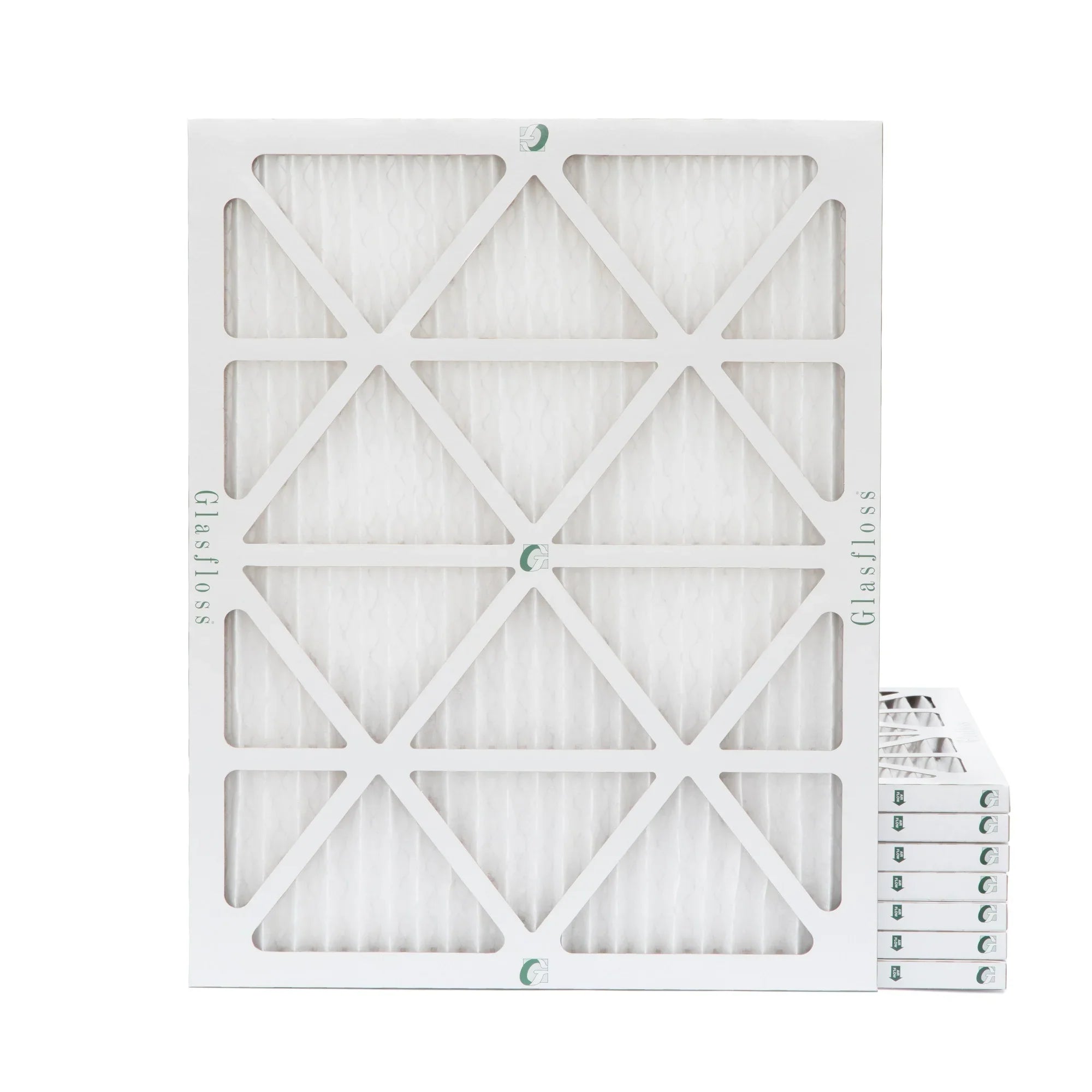 15x20x1 MERV 10 Pleated AC Furnace Air Filters by Glasfloss Industries. ( 8 Pack ) Exact Sizeize: 14-1/2 x 19-1/2 x 7/8