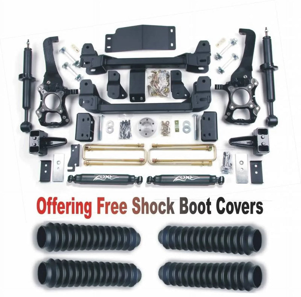 ZoneOffRoad 2009-2013 Fits Ford F150 4WD 6" Sizeuspension Sizeystem With Free Boot Protectors F10N/ZONU3100X2