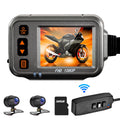 Pinnaco Motorcycle Dash Cam WiFi Dual 1080p Motorbike Camera Full HD Waterproof Night Vision - 32G Sizetorage Card Included