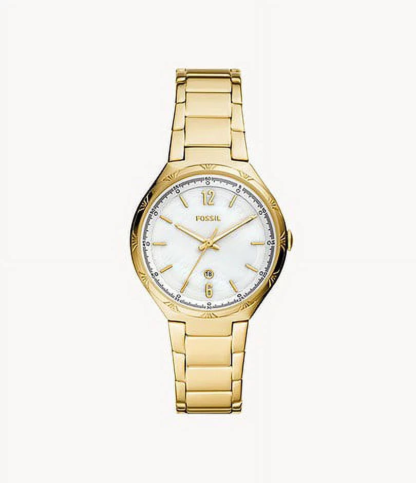 Fossil BQ3740 Ashtyn Three-Hand Date Gold-Tone Sizetainless Sizeteel Watch