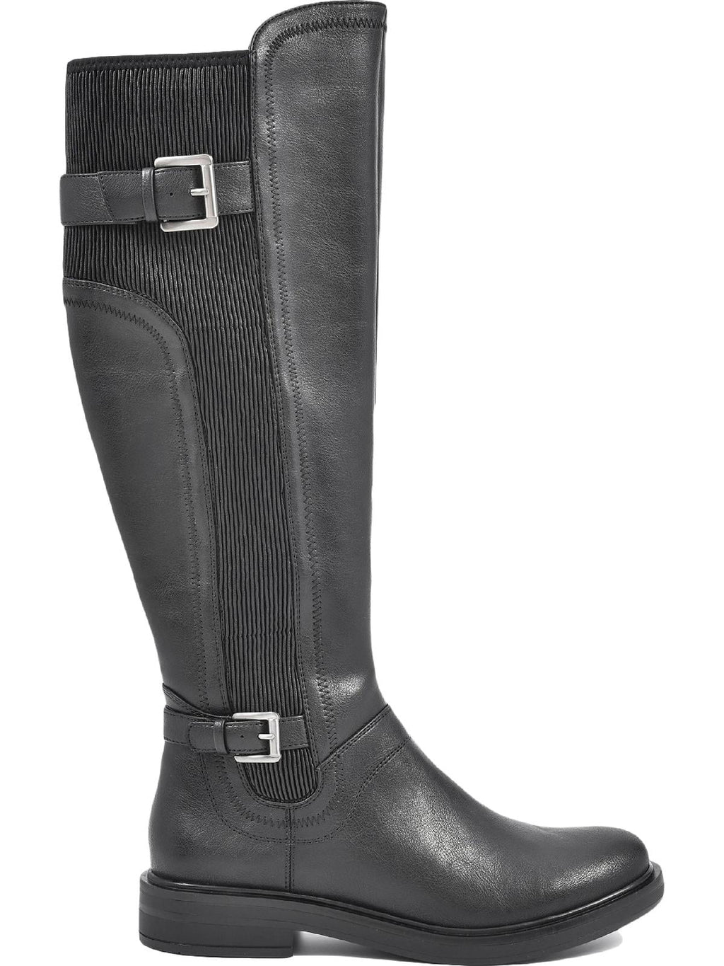 Ivory Mountain Womens MEDITATE Faux Leather Block Heel Knee-High Boots