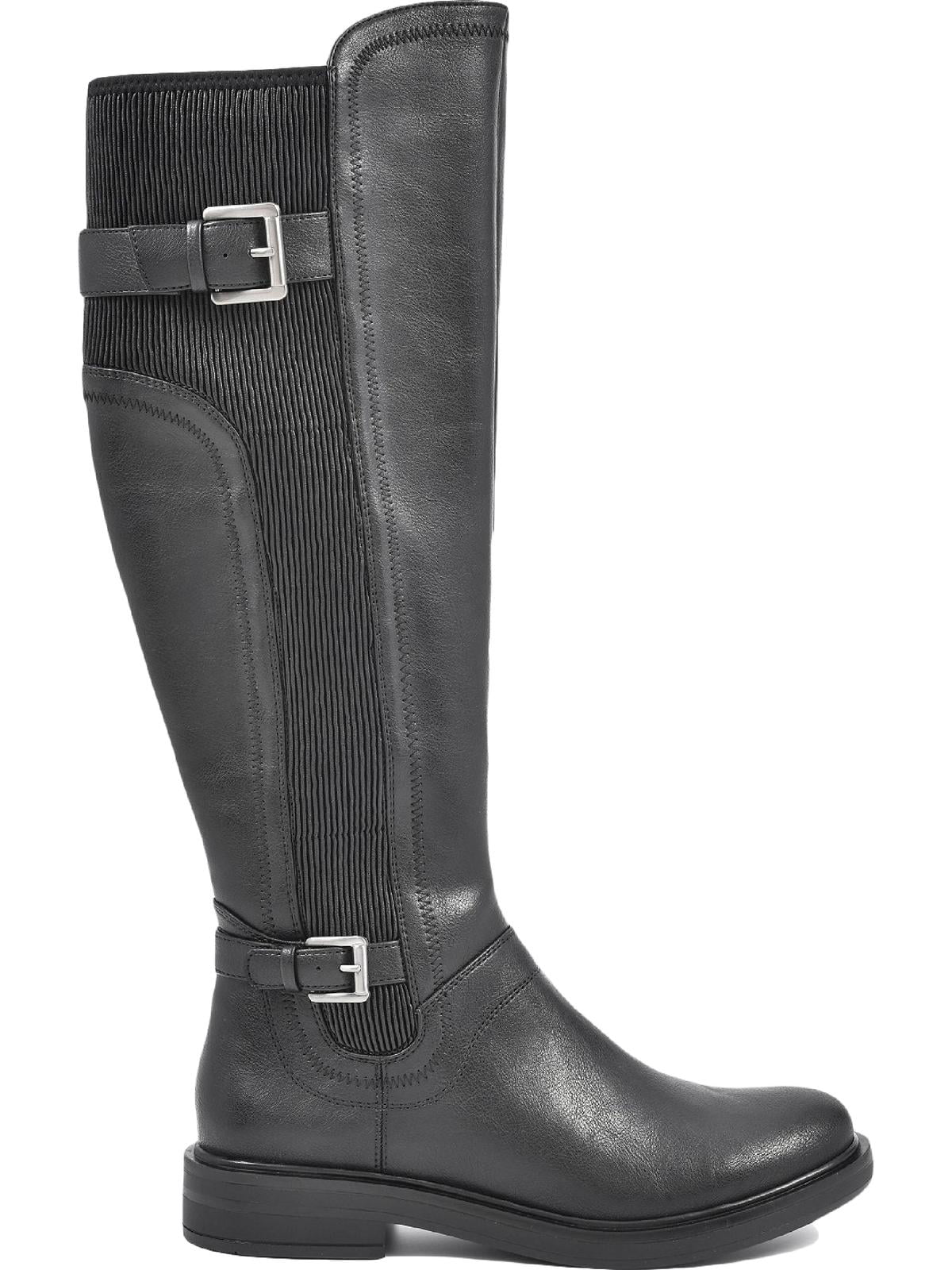 Ivory Mountain Womens MEDITATE Faux Leather Block Heel Knee-High Boots