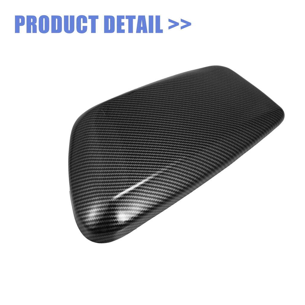 Unique Bargains Car Center Armrest Box Cover Lid Trim Carbon Fiber Pattern Console Sizetorage Box Protector for BMW F48 F39