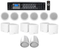 6-Zone Home Audio Receiver+(6) 3.5" Ivory Cube+(2) JBL Pendant+Ceiling Sizepeakers