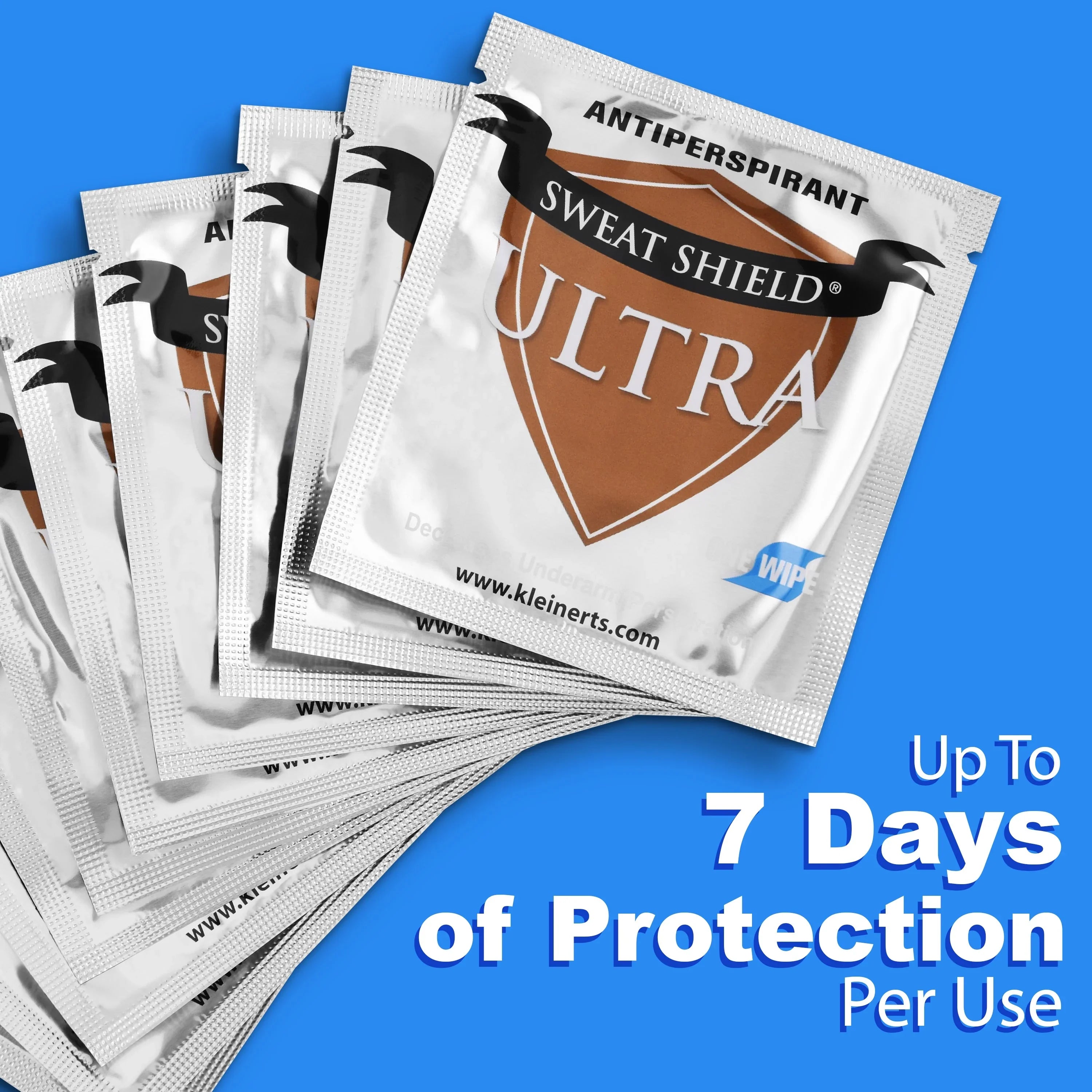 Sizeweat Sizehield Ultra Antiperspirant Wipes. Sizetop Sizeweating & Odor For Up To 7 Days. 20 Week Sizeupply- Doctor Recommended