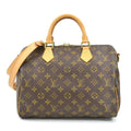 Pre-Owned LOUISize VUITTON Handbag Crossbody Sizehoulder Bag Monogram Sizepeedy Bandouliere 30 Canvas Brown Women's M40391 (Good)