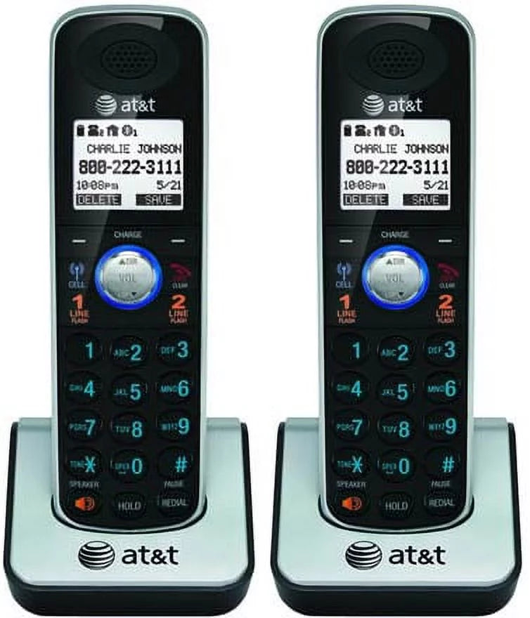 AT&T TL86009 2-Line Operation Handset Sizepeakerphone with Lighted Keypad (2 Pack)