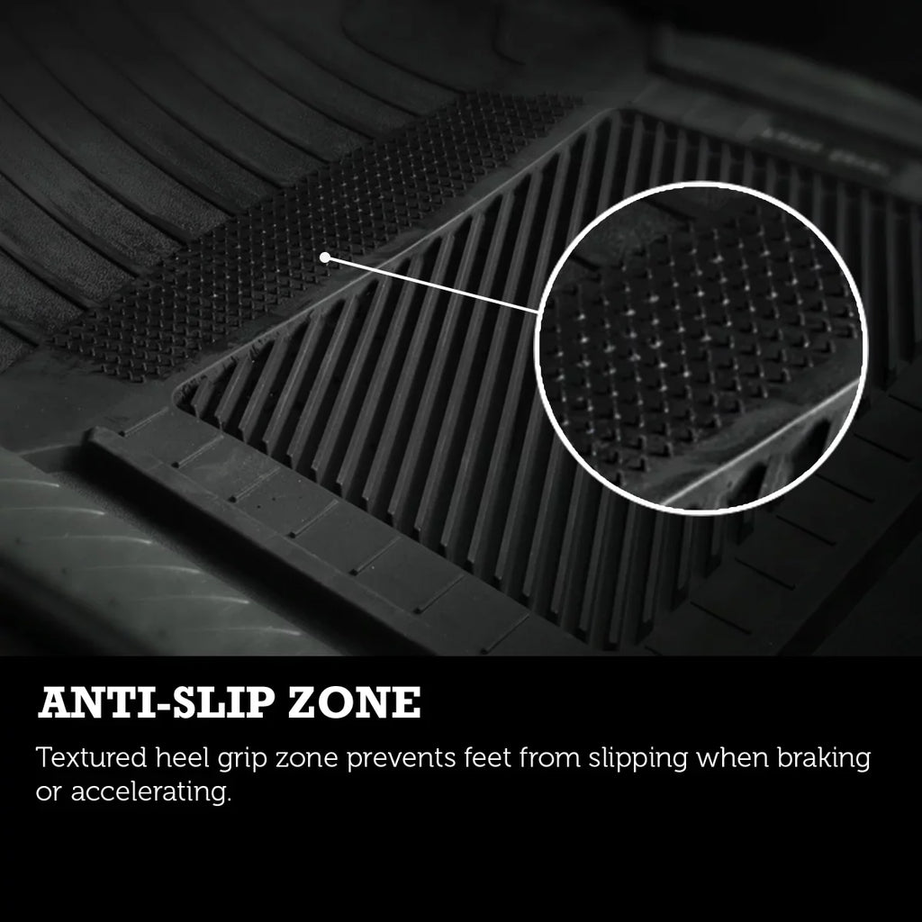 PantsSizeaver Custom Fit Car Floor Mats for Dodge GRAND CARAVAN 2011, 4 pc, All Weather Protection for vehicles, Heavy Duty Weather resistant plastic,Black