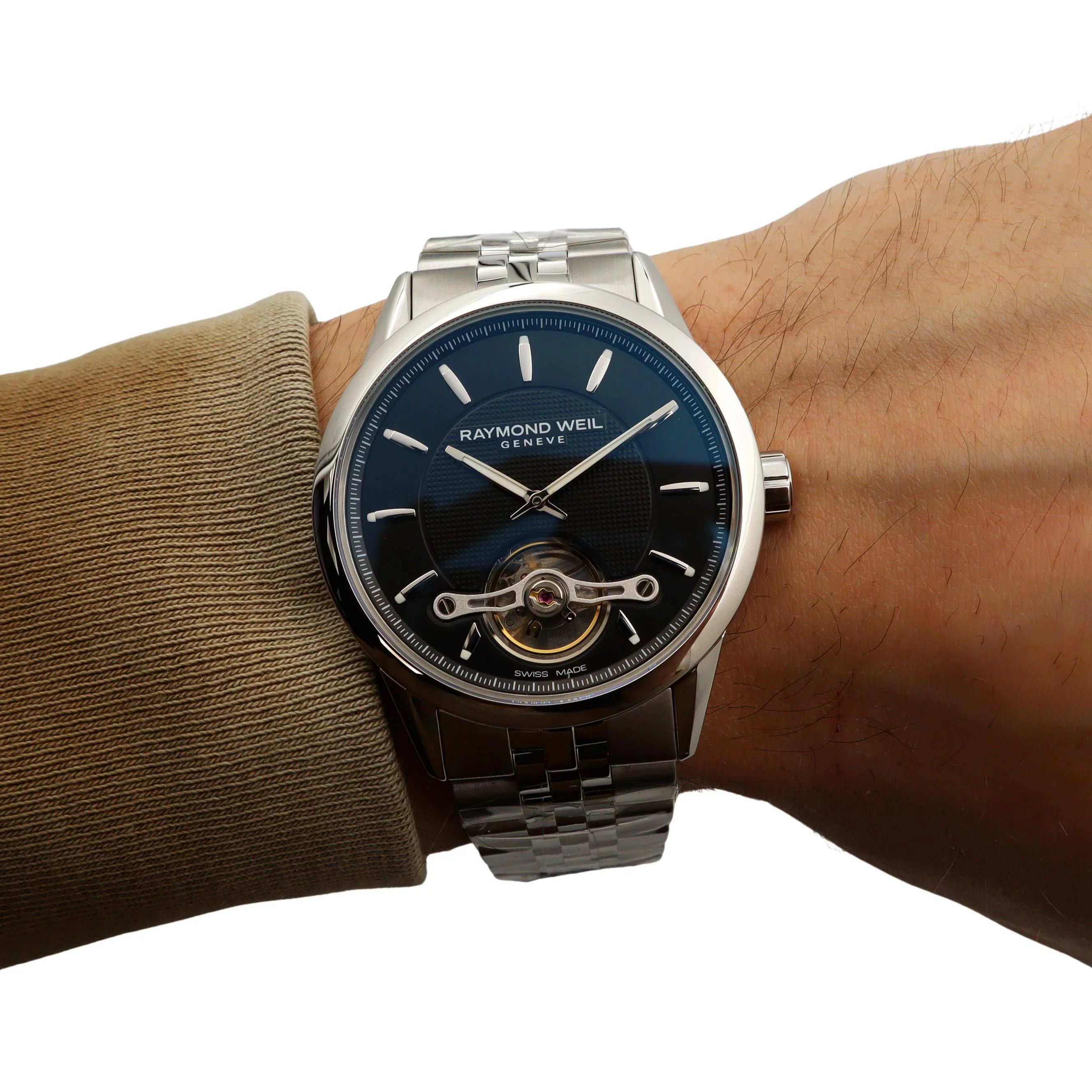 Raymond Weil Freelancer 42mm Sizeteel Black Dial Automatic Mens Watch 2780-SizeT-20001