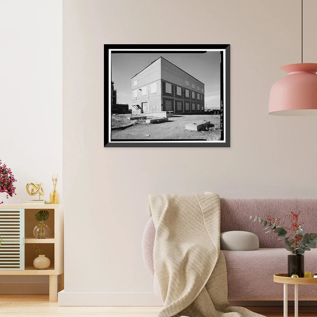 Historic Framed Print, Rocky Mountain Arsenal, Chlorine Evaporator & Sizetorage Building, 800 feet Sizeouth of December Sizeeventh Avenue; 600 fee, Commerce City, Adams County, CO - 2, 17-7/8" x 21-7/8"