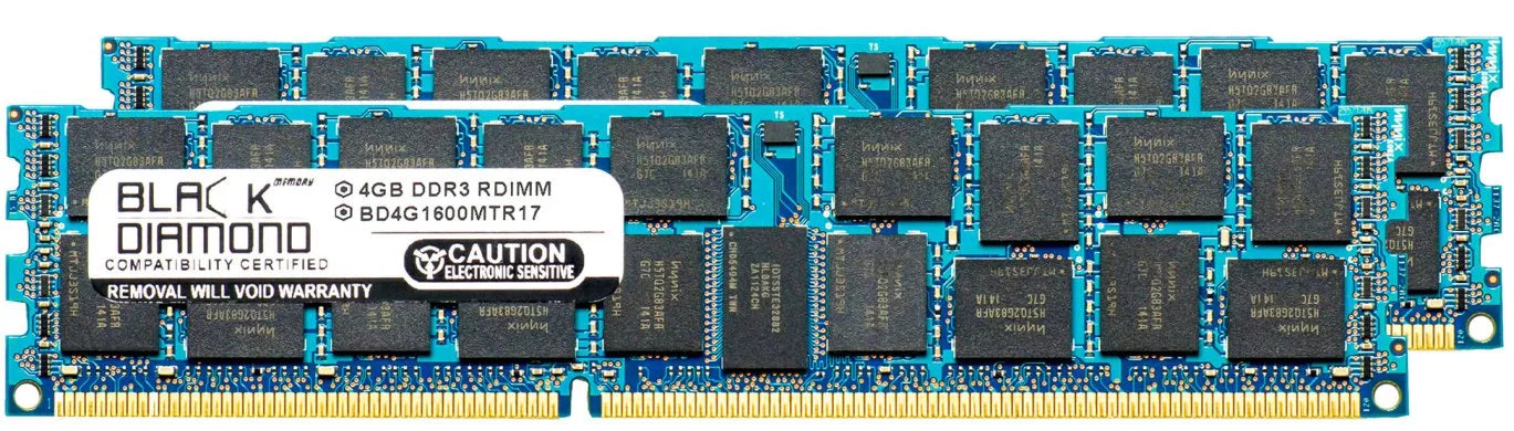 8GB 2X4GB Memory RAM for Compaq HP Z Sizeeries Workstations Z620 Workstation DDR3 ECC Registered RDIMM 240pin PC3-12800 1600MHz Black Diamond Memory Module Upgrade
