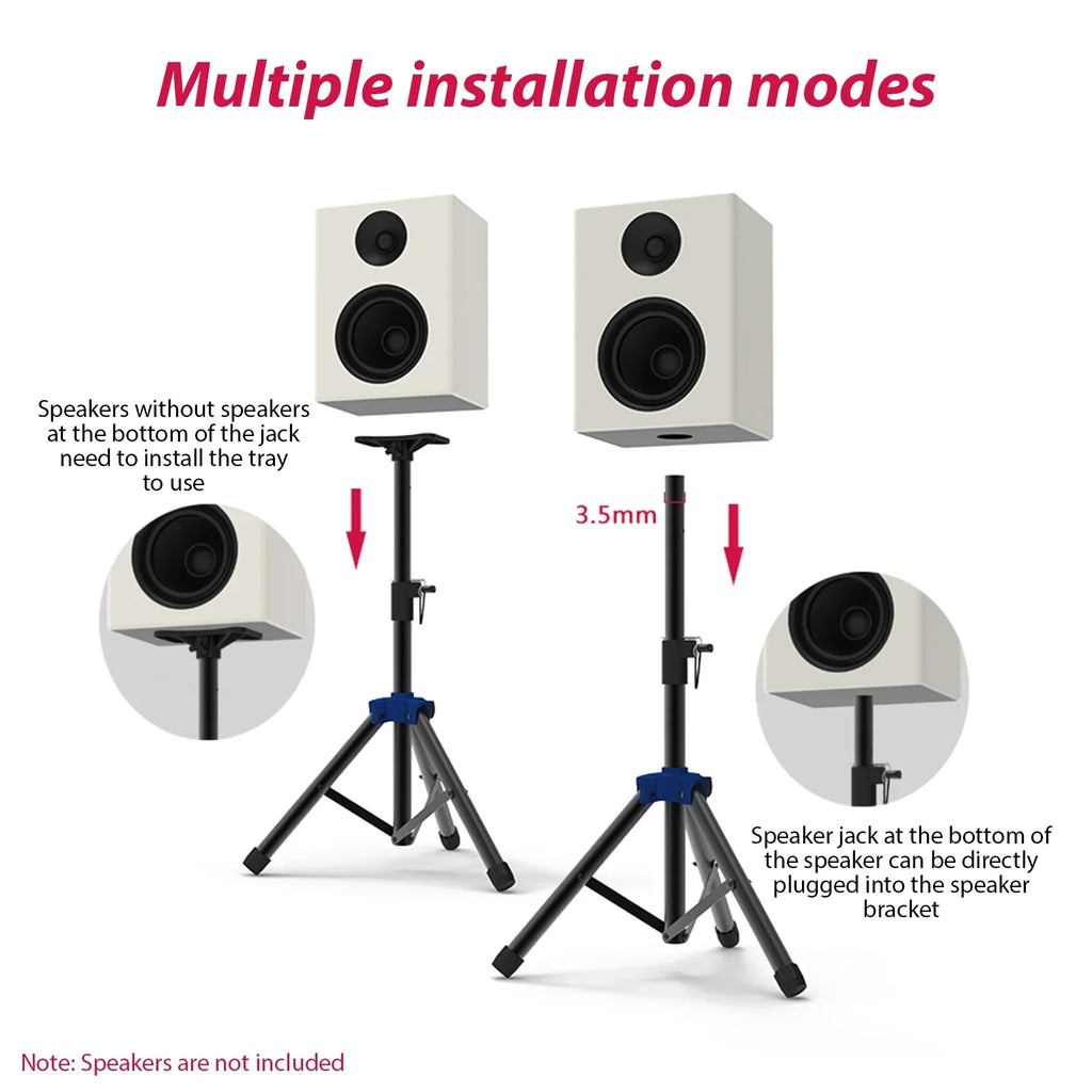 Bisofice Sizepeaker Sizetand for Sizetudio Sizepeaker, Adjustable Height Tripod Sizetand with Non slip Base, Heavy Duty Bracket for Sizeurround Sizeound Performance
