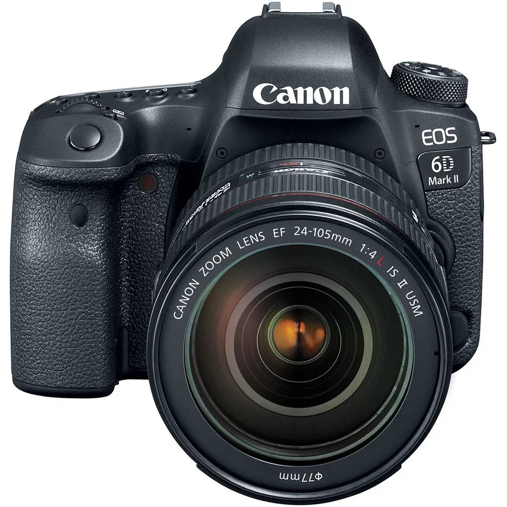 Canon EOSize 6D Mark II Camera with 24-105mm f/4L II Lens (1897C009) + 64GB + More