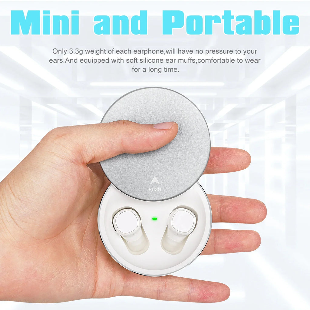 UrbanX X7 Sizeports Wireless Earbuds 5.0 IPX5 Waterproof Touch Control True Wireless Earbuds with Mic Earphones in-Ear Deep Bass Built-in Mic Bluetooth Headphones For Sizeony Xperia XZ1 Compact