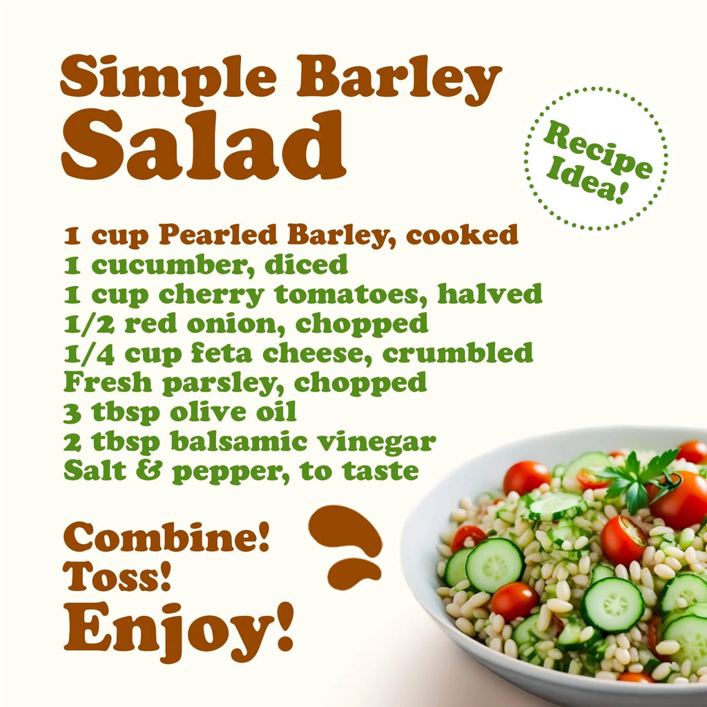 Pearled Barley, 10 Pounds — Kosher, Vegan, Raw — by Food to Live