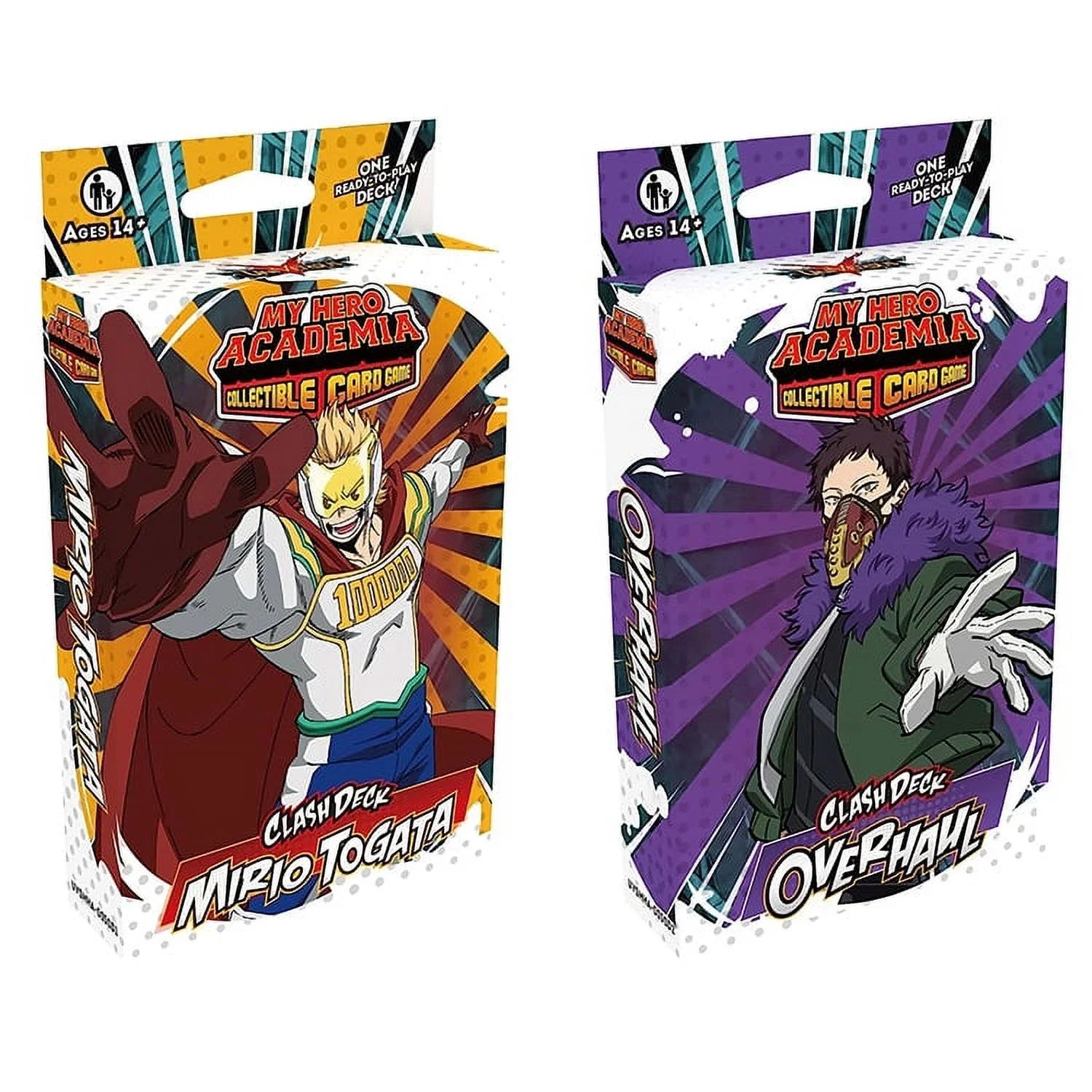 My Hero Academia Collectible Card Game Size5 Clash Decks - SizeET OF 2 (Overhaul & Mirio Togata)