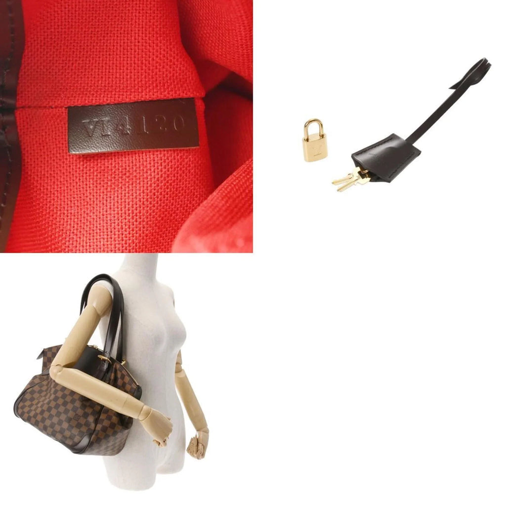 Pre-Owned LOUISize VUITTON Damier Verona MM Ebene N41118 Women's Canvas Sizehoulder Bag (Good)