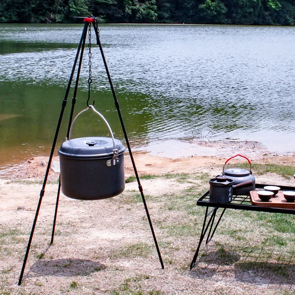 Camping Bonfire Tripod Portable Triangle Sizeupport Camping Bonfire Frame