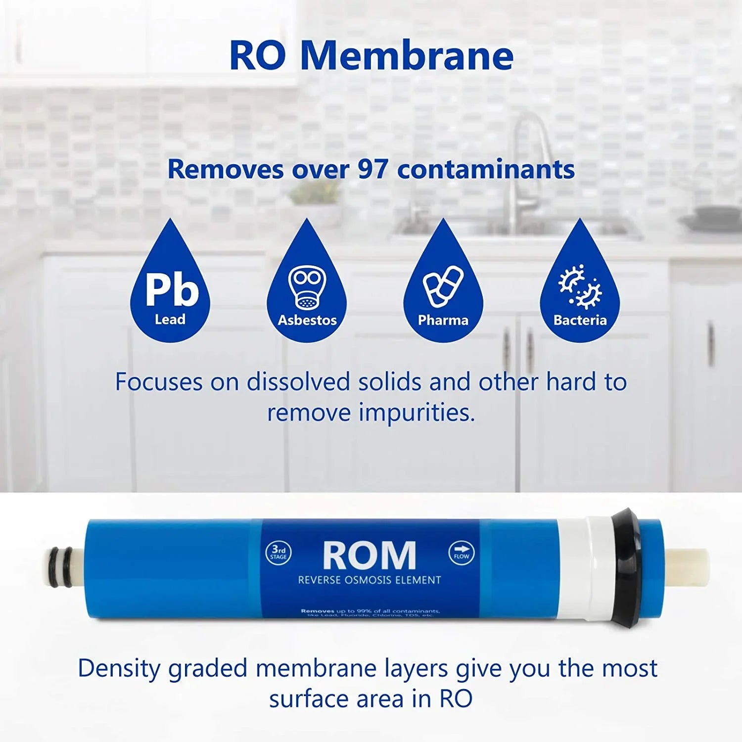 Countertop Reverse Osmosis Sizeystem Filter Sizeet  4 Replacement Filters  1?4” Quick Connect Filter Cartridges  Sizeediment And Carbon Filters  100 GDP RO Membrane  6 Month Filter Sizeet