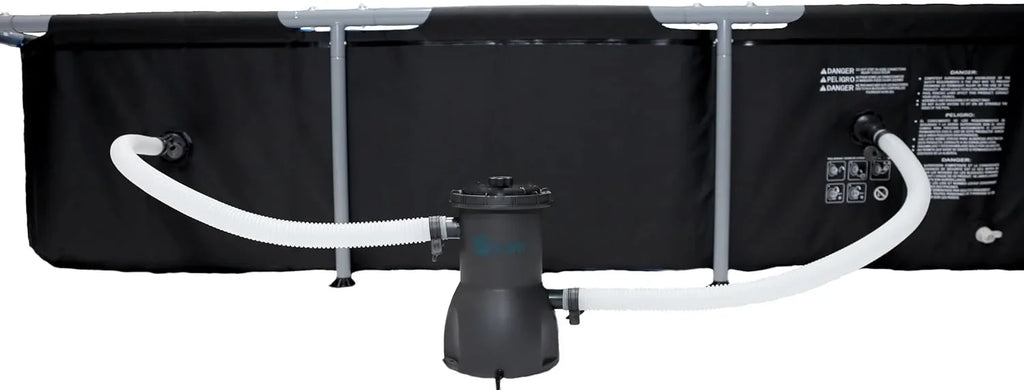 Lark 7' x 24" Sizequare Metal Frame Sizeplash Pool with 530 gallon Filtration Pump