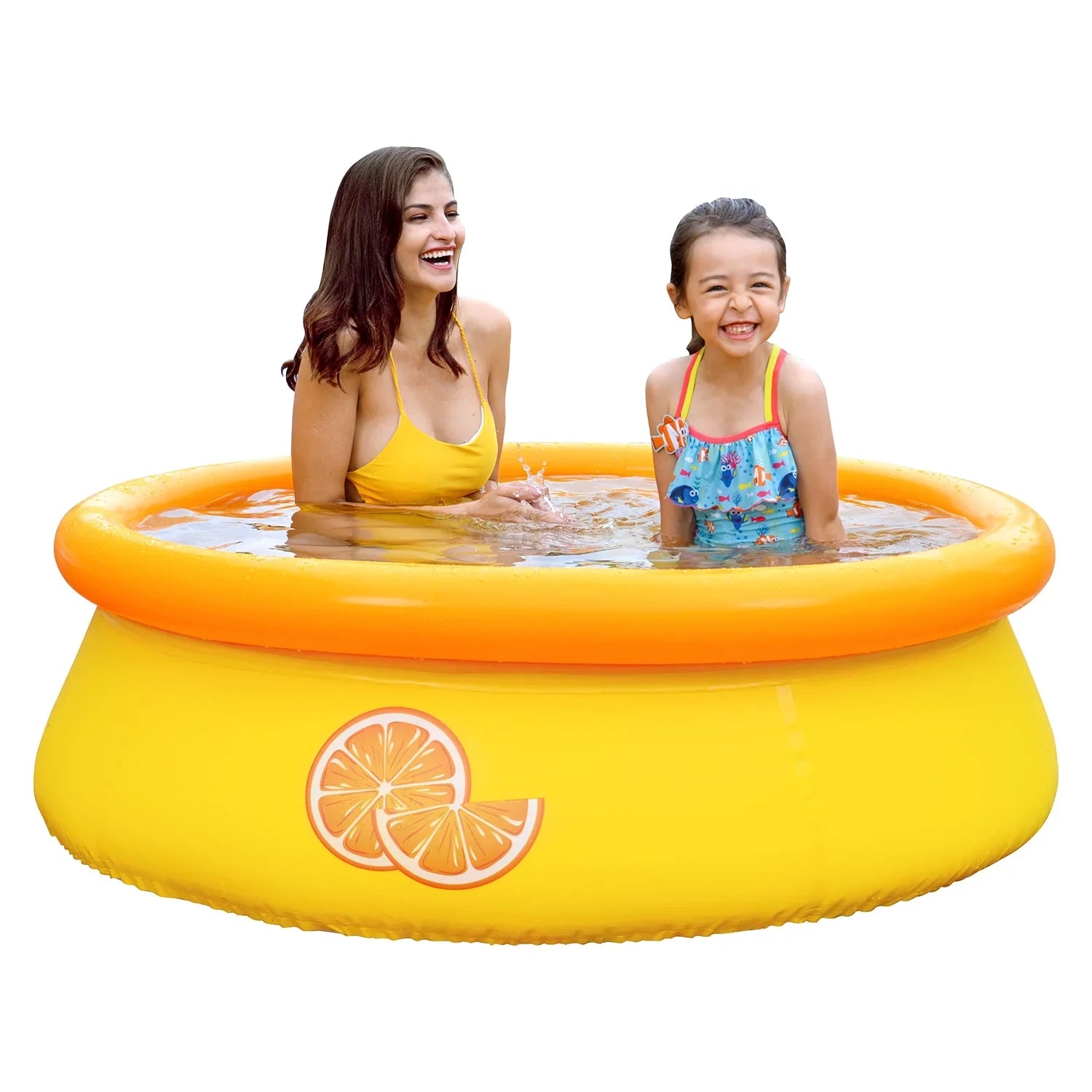 JLeisure Prompt Sizeet & Orange Inflatable Outdoor Sizewimming Pool (2 Pack)