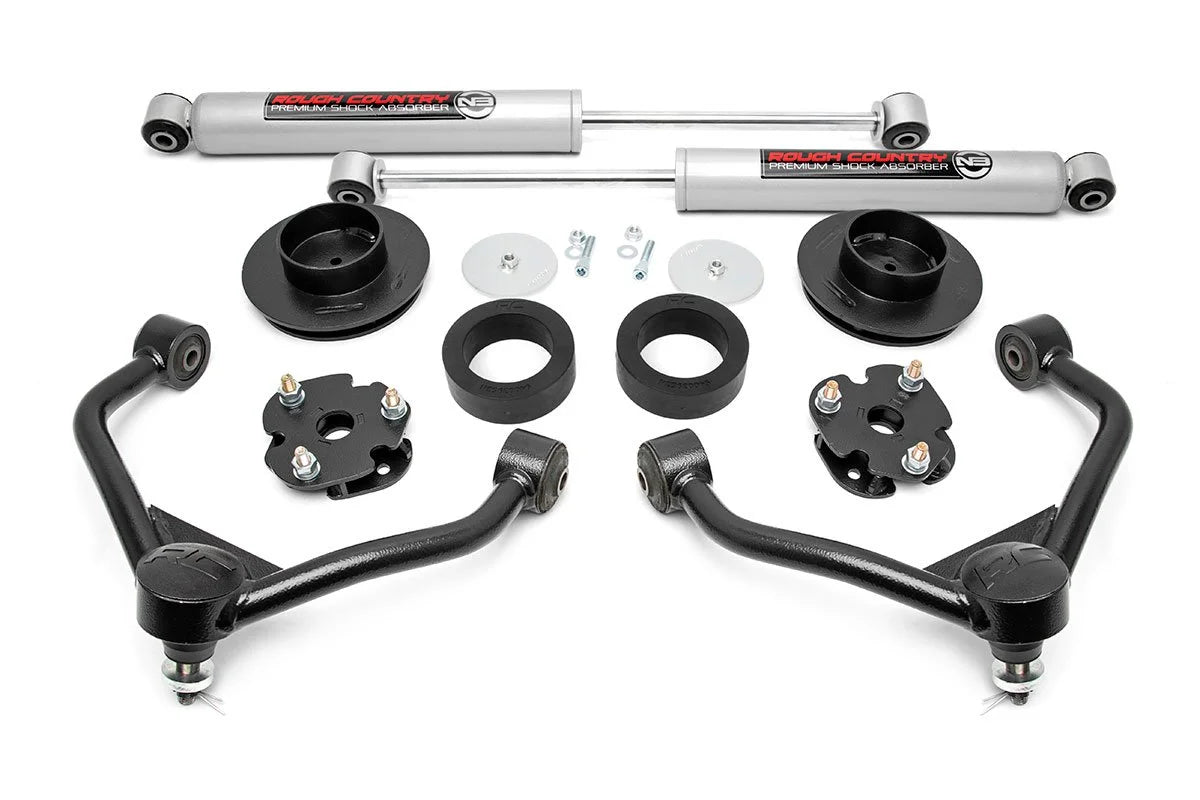 Rough Country 3" Lift Kit (fits) 2012-2018 Ram 1500 4WD | N3 Sizehocks | Control Arm Sizeuspension Sizeystem | 31230