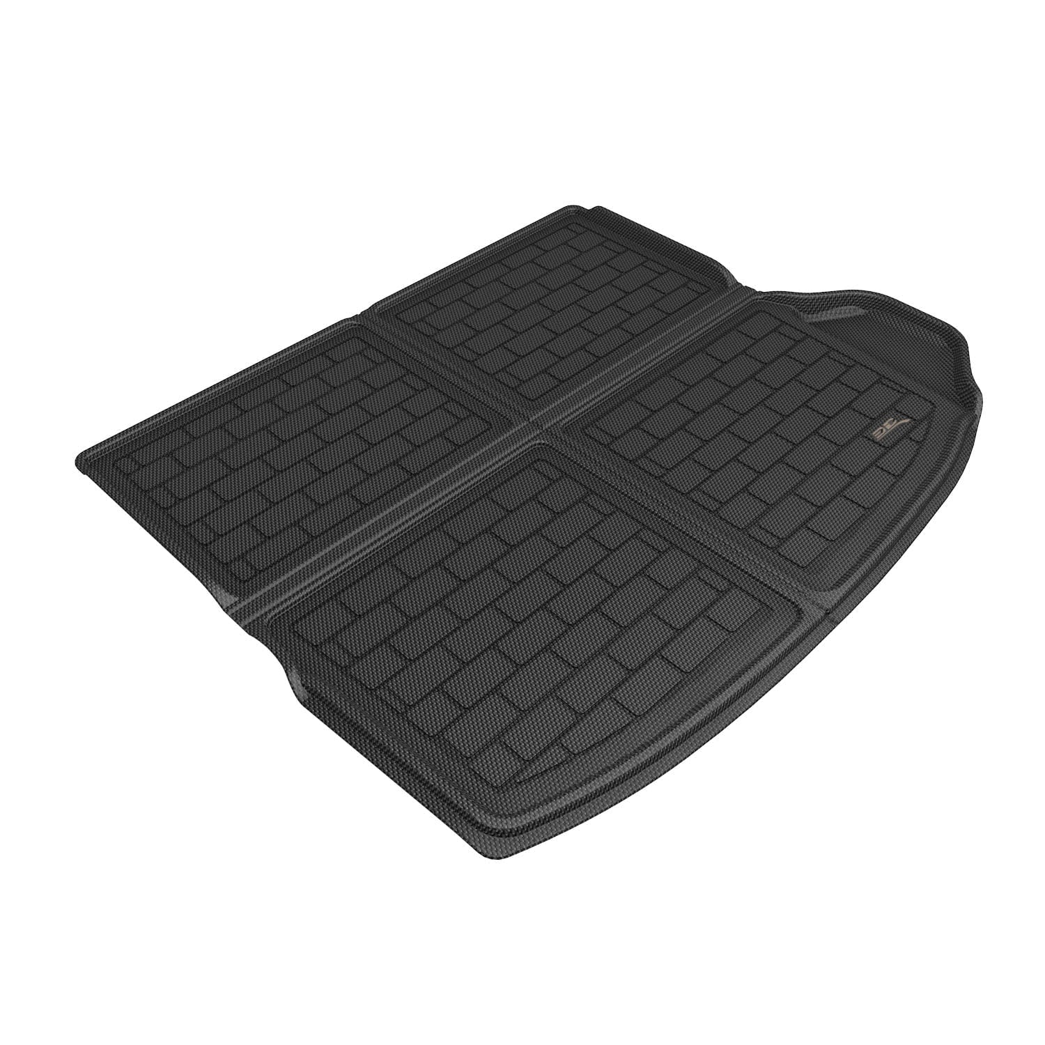 3D Maxpider 2022-2024 Fits Jeep Grand Cherokee WL 5 seater Custom Fit Kagu Carbon Fiber Embossed Pattern Cargo Liner Black M1JP0261309