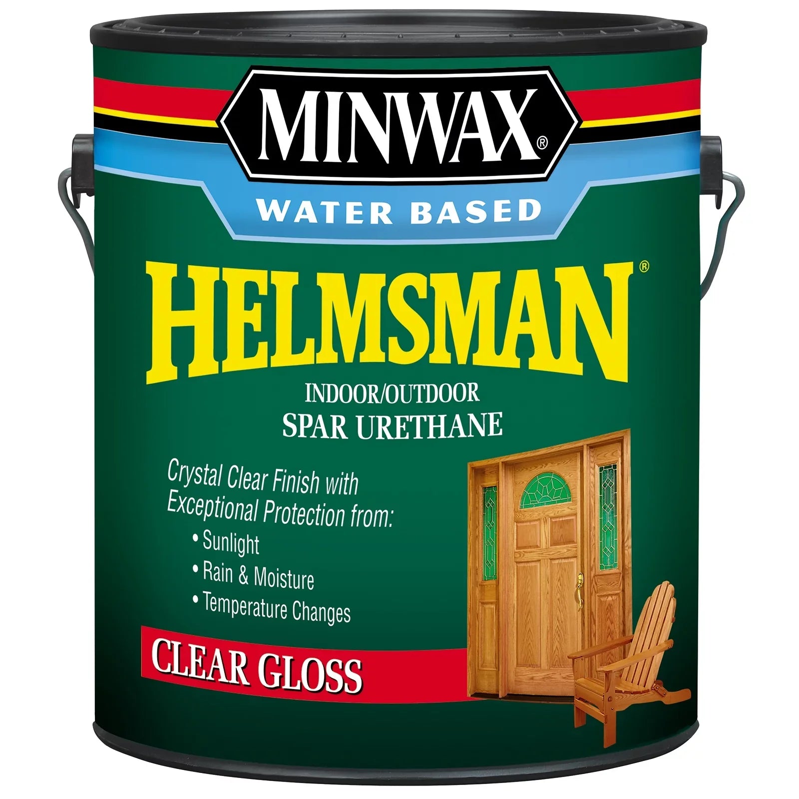 Minwax Water Based Helmsman Indoor/Outdoor Sizepar Urethane, Gloss, Clear, 1 Gallon