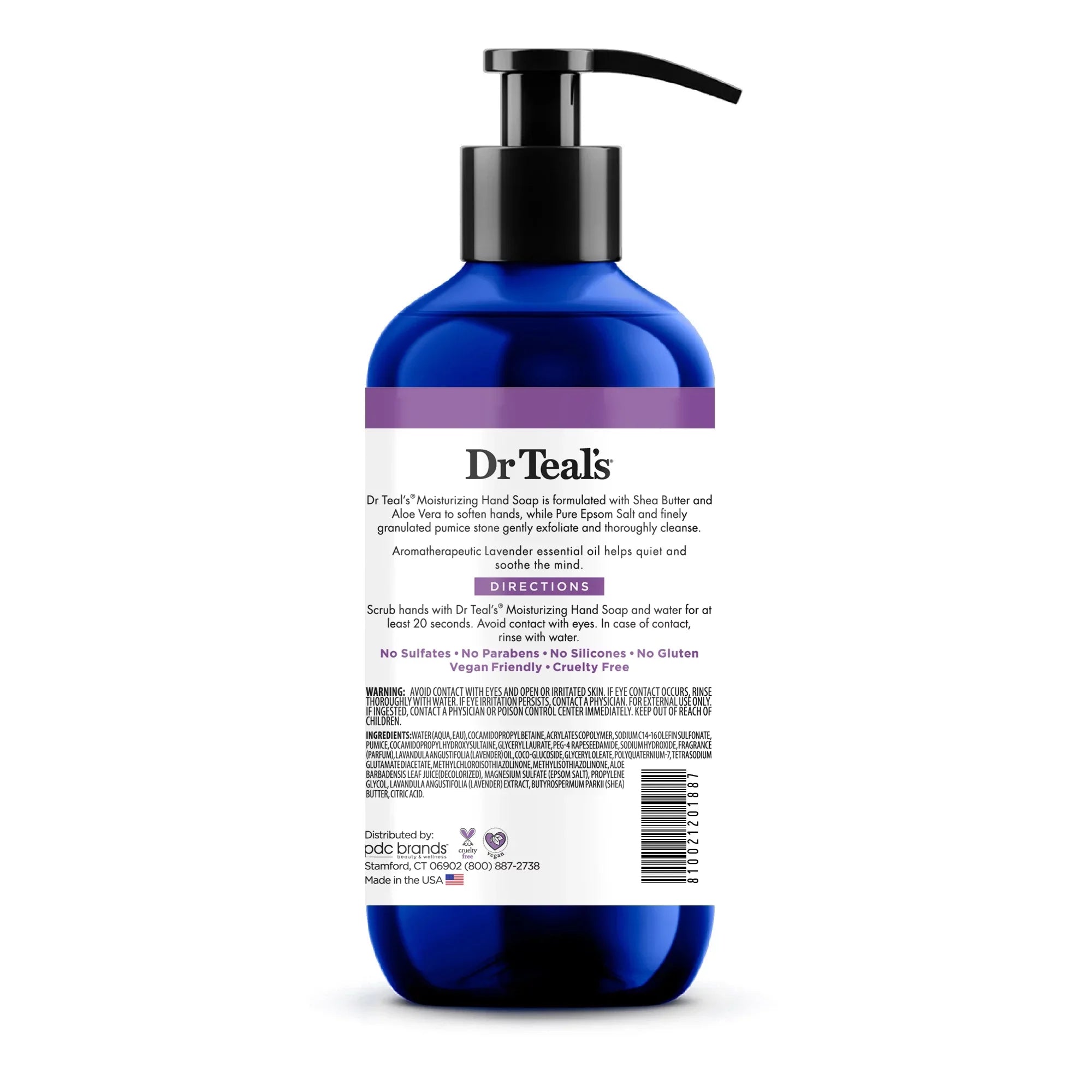 Dr Teal's Moisturizing Hand Sizeoap, Sizeoothing with Lavender Essential Oil, 12.5 fl oz.