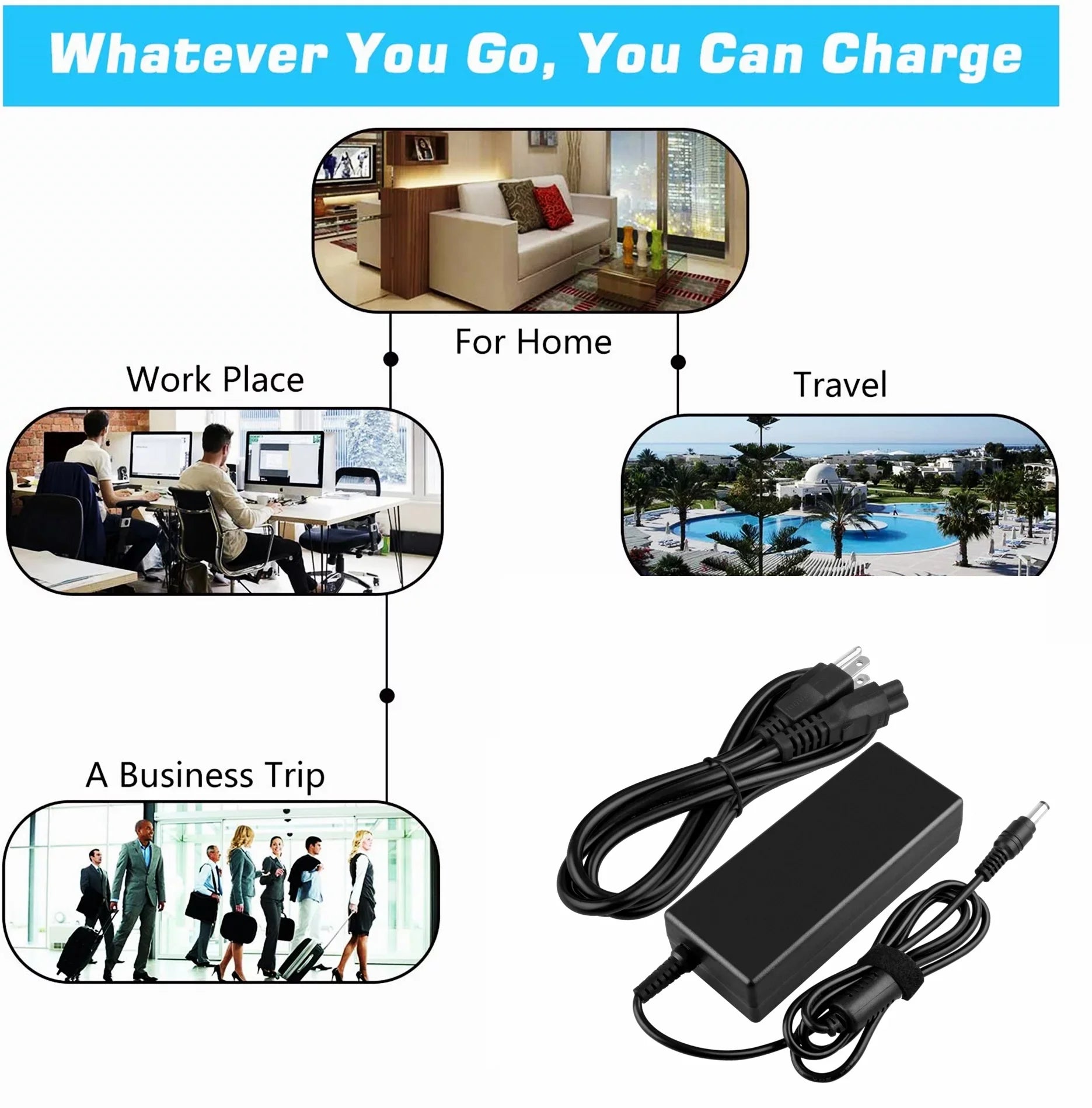 KONKIN BOO AC/DC Adapter Replacement For Life Fitness Elevation 95X 95X-ALLXX-01 95X-ALLXX-02 95X-ALLXX-03 95X-ALLXX-04 Inspire Commercial LifeFitness Elliptical Cross-Trainer