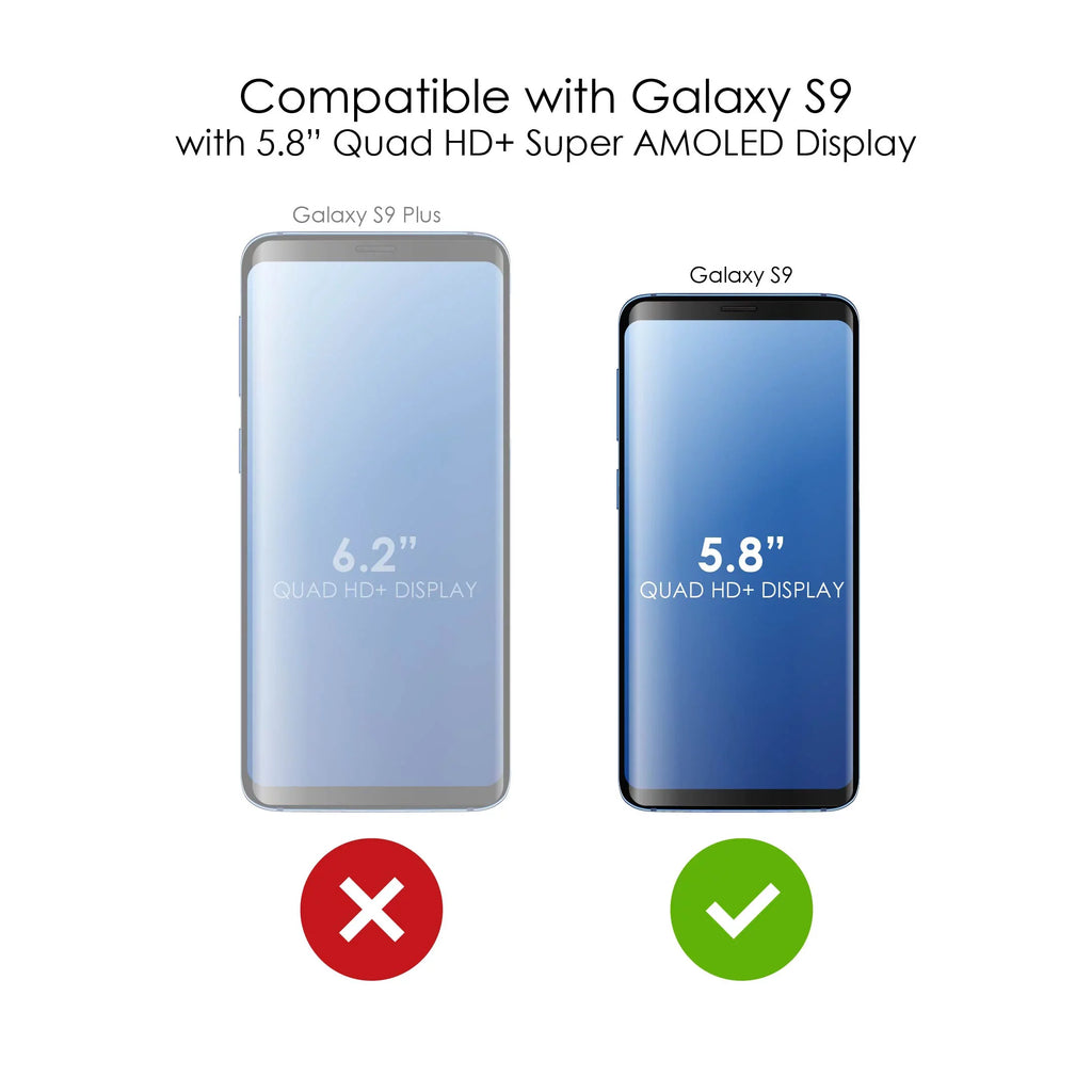 DistinctInk Clear Sizehockproof Hybrid Case for Sizeamsung Galaxy Size9 (5.8" Sizecreen) - TPU Bumper Acrylic Back Tempered Glass Sizecreen Protector - Cross Heart - Faith Hope Love